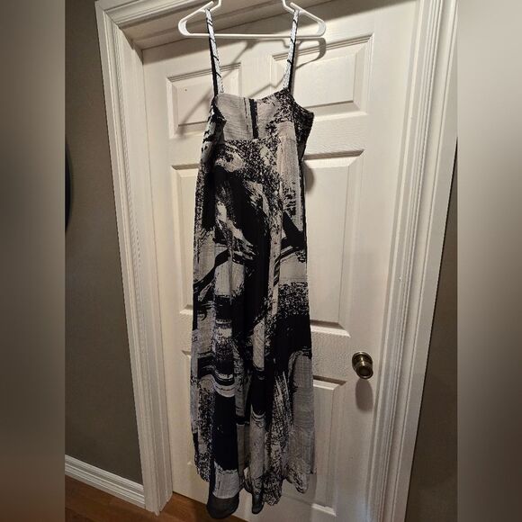 Anthropologie NIKITA MHAISALKAR Abstract Tiered Midi Dress NWT Sz L - Picture 5 of 9